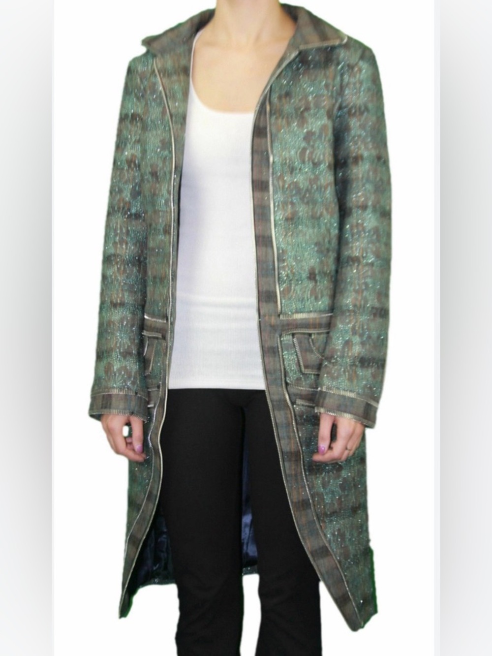 Custo Barcelona Zip Coat NWT Size 6